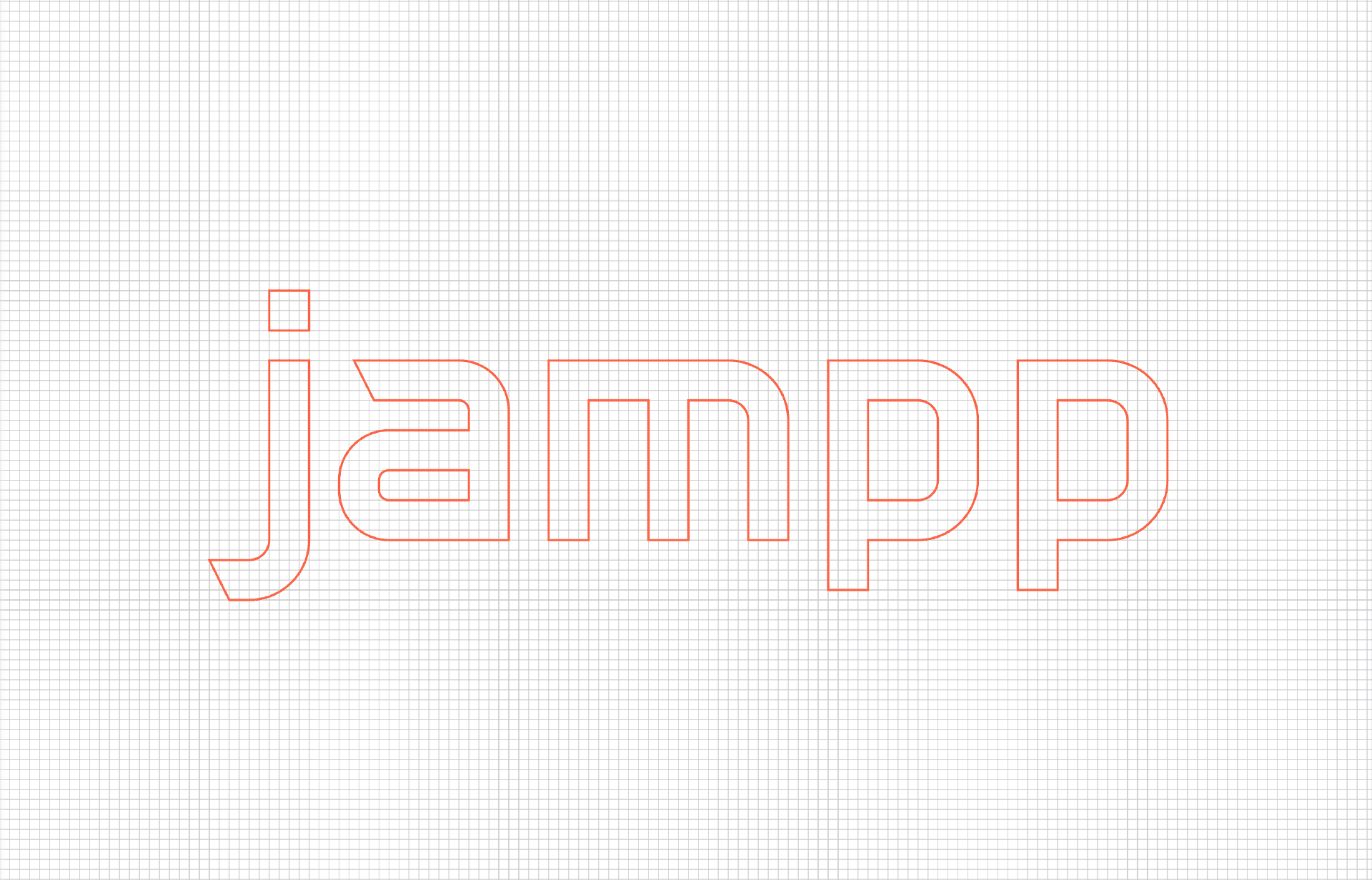 Logotype wireframe